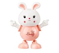 Education Cute Bunny Pig Musical Toys Light Up Crawling Interactive Music Development Birthday Toys (PK1, A)