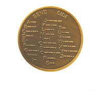 Education-Focused For Morse Code Coin for Learners Engaging with Historical Signaling Methods and Modern Ham Radio Protocols (gold)
