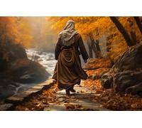 Education Intellectual Toy Puzzle Fall for Jesus He Never Leaves Wooden Puzzle Art DIY Toy Gift Fun Challenging Educational Gift Art Home Decor_300pcs