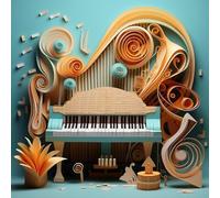 Education Intellectual Toy Puzzle God Grant Me The Serenity Piano Wooden Puzzle Art DIY Toy Gift Fun Challenging Educational Gift Art Home Decor_300pcs