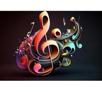 Education Intellectual Toy Puzzle Music Note Wooden Puzzle Art DIY Toy Gift Fun Challenging Educational Gift Art Home Decor_500pcs