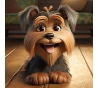 Education Intellectual Toy Puzzle Schnauzer Dog Wooden Puzzle Art DIY Toy Gift Fun Challenging Educational Gift Art Home Decor_500pcs