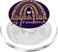 Education Is Freedom African American Black History Teacher PopSockets PopGrip for MagSafe
