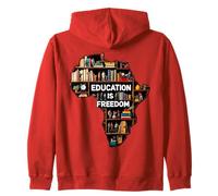 Education Is Freedom Black History Month African Pride Zip Hoodie