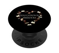 Education is Freedom Black History Month Teacher & Students PopSockets Adhesive PopGrip