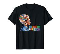 Education is Freedom Books Woman Reading Scholar T-Shirt