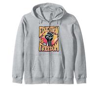 Education Is Freedom Empowerment Zip Hoodie