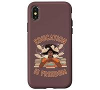 Education Is Freedom Proud African American Teachers Graphic Case for iPhone X/XS