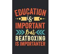 Education Is Important But Beatboxing Is Impotanter: Blank Lined Notebook, Beatboxing Gift for Beatboxers