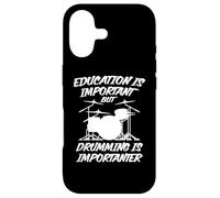 Education is Important but Drumming is Importanter Case for iPhone 17