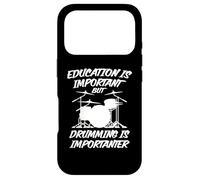 Education is Important but Drumming is Importanter Case for iPhone 17 Pro