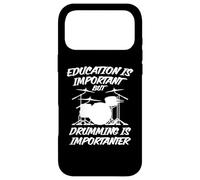 Education is Important but Drumming is Importanter Case for iPhone 17 Pro Max