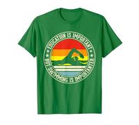 Education is Important But Swimming is Importanter T-Shirt, Men, Kelly Green, Medium