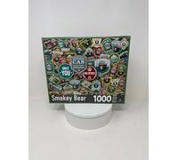 Education Outdoors Smokey Bear Evergreen Adventures Badge Collage - 1000 Piece Jigsaw Puzzle