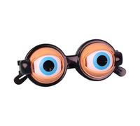 Education Quirky Ideas Funny Glasses Halloween Prank Toy Blinking Eyes Novelty Prank Glasses for and Laughter (Black, 14x19cm)