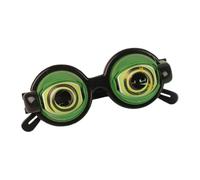 Education Quirky Ideas Funny Glasses Halloween Prank Toy Blinking Eyes Novelty Prank Glasses for and Laughter (Green, 14x19cm)