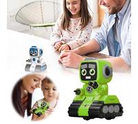 Education Robot Toy Car Inertial Backforce Mini Vehicle Cartoon Design Ideal for Boys and Girls and Learning Experience (C, One Size)