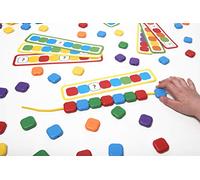 Educational Advantage Lacing Colour Sequence Beads - Fine Motor Skills - Colour Recognition and Patterning - Sequencing Game - Age 3+