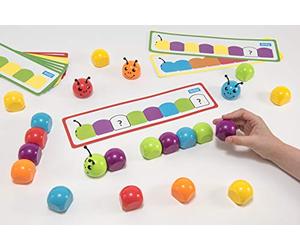 Educational Advantage Magnetic Colour Sequencing Bugs - Early Maths Learning Game - Colour recognition and patterning - Sequencing Toy - Age 3+