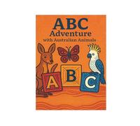 Educational Alphabet Book for Early Learning Featuring Animal Adventures from A to Z Perfect for Preschool Homeschool and Classroom Teaching (Coffee, 28.5x21CM)