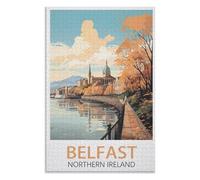 Educational and Fun Game for Elders Children Family，Belfast Northern Ireland，Adults 1000 Piece Jigsaw Puzzle- Christmas，75x50，wooden puzzle ，AA-773