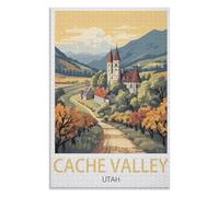 Educational and Fun Game for Elders Children Family,Cache Valley Utah,Adults 1000 Piece Jigsaw Puzzle- Christmas,52x38,paper puzzle ,AA-573