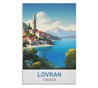 Educational and Fun Game for Elders Children Family， Lovran Croatia，Adults 1000 Piece Jigsaw Puzzle- Christmas，75x50，wooden puzzle ，AA-1073