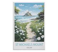 Educational and Fun Game for Elders Children Family，St Michael's Mount England，Adults 1000 Piece Jigsaw Puzzle- Christmas，38x26，paper puzzle，AA-953