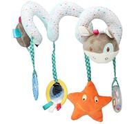 Educational Baby Spiral Plush Stroller Toy for Developing Hand Strength, Color Perception, and Hearing, Plush (Style 1)