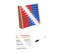 Educational Bead Abacus Set, Red and Blue Abacus
