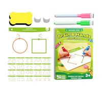 Educational Brain Training Cards, Logic Learning Activity Set, 20pc Puzzle Deck with Pattern Tasks, Cognitive Skill Practice Cards, Study Game with Colorful Design, Learning Toy for Kids Development