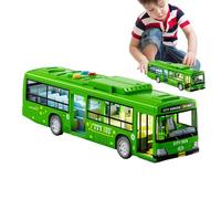Educational Bus Toy - Large Electric Car Model Battery Powered Play Vehicle Interactive Toy | Musical Light Sound Effects with Opening Doors for Party