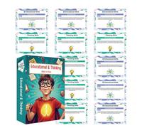 Educational Card Games - 3.43x2.24 Inches Learning Activity Set for Children, Compact Storytelling with Interactive, Development Toy for Preschool, Travel, Home, Classroom, Group Play, Cognitive Skill