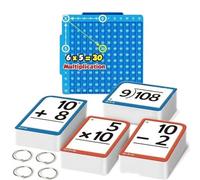 Educational Cards for Children Colorful Visuals and Interactive Arithmetics Exercises Interactive Math Study Math Practice Cards for Kids