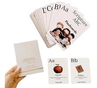 Educational Cards for Interactive Illustrated Verse Study - Paper Educational Materials for Reading and Writing - For School Home Garden Children 1-6 Years