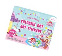 Educational Cartoon Dot Stickers Great for Early Learning Activities Cartoon Themed Dot Art Sticker