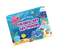 Educational Cartoon Dot Stickers Great for Early Learning Activities Kids Art Sticker