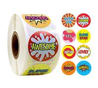 Educational Cartoon Stickers for Kids Classroom Activities Teacher Resources 500 Sheets for Learning Interactive Play Skill Development (As shown, One Size)
