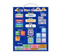 Educational Chart for Children - Magnetic Calendar for Children | Preschool Daily Learning Kit | First Magnetic Board with Weather Days of the Week, Months, Early School Play for Nursery, Classroom