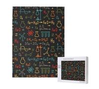 Educational Chemistry Equation Experiment,500 Pieces Wooden Jigsaw Family Game Jigsaw Puzzles for Adults Teens