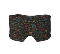 Educational Chemistry Equation Experiment, Full Eye Covers Light Blocking Eye Mask Sleep Eye and Ear Muffs