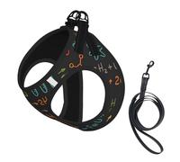 Educational Chemistry Equation Experiment,Pet Harness,Adjustable Reflective Dog Harness,Pet Leash Vest,M