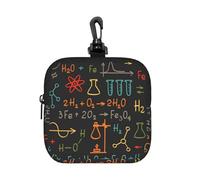 Educational Chemistry Equation Experiment, Square Zipper Storage Bag, Neoprene Coin Purse, Small Wallets, Change Pouch, Change Purse