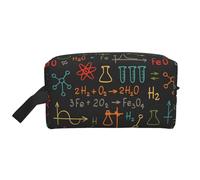 Educational Chemistry Equation ExperimentLarge Capacity Cosmetic Organizer，Travel Makeup Bag for Women