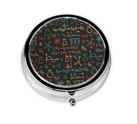 Educational Chemistry Equation ExperimentMeta Pill Box 3 Compartment Medicine Case,Portable Organizer