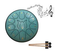 Educational Children's Music Enlightenment Drum Rainy Tongue 6-12 Empty Drum Outdoor J5M7 Steel Inches Hand Symphony Drum Night