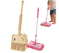 Educational Cleaning Playset, Realistic Kids Toy Set, with Mop Broom Dustpan Accessories Safe Design Learning Role Play Equipment for Home Bedroom Birthday for Boys Girls Children