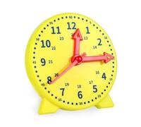 Educational Clock Plastic Early Learning Hour Minute Second Time Nursery Teaching Aid Intelligence Toys Children Yellow