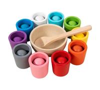 Educational Color Sorting Toys - Toddler Stacking Cups, Math Learning Activity, Early Childhood Sensory Development Game, Fine Motor Skill Training | Color Sorting Cup Set For Kids Boys Girls
