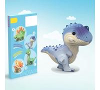 Educational Dinosaur 3D Stereoscopic Puzzle for Children - DIY Model Kits for Early Learning and Development in Kids 3 to 6 Years (Purple, 19. 5x10. 2x1. 4cm)